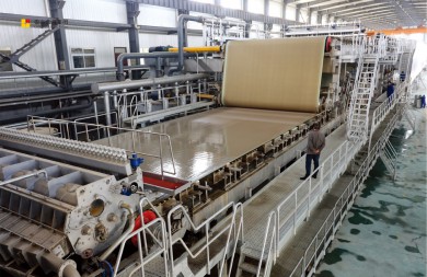 High strength corrugated paper machine